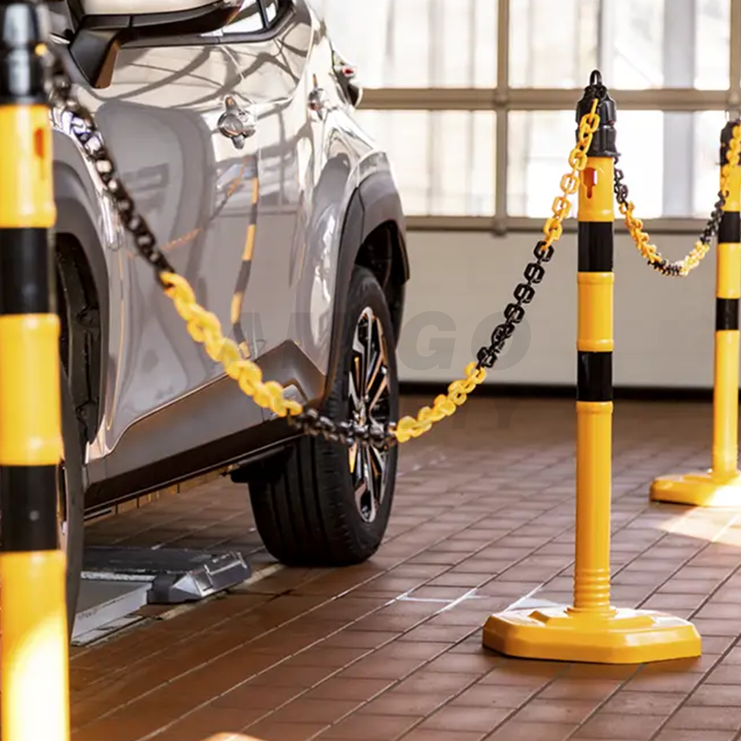 Cadena Plástica Bicolor Negro/Amarillo LAMIRA (Rollo) AS-3434 50 m - 3